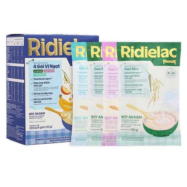 Bột ăn dặm Vinamilk Ridielac Gold 3 vị ngọt 200g