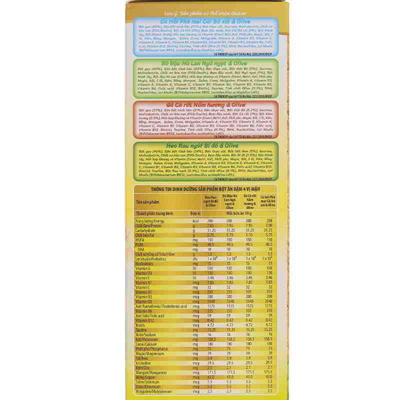 Bột ăn dặm Nutricare MetaCare 4 vị mặn 200g