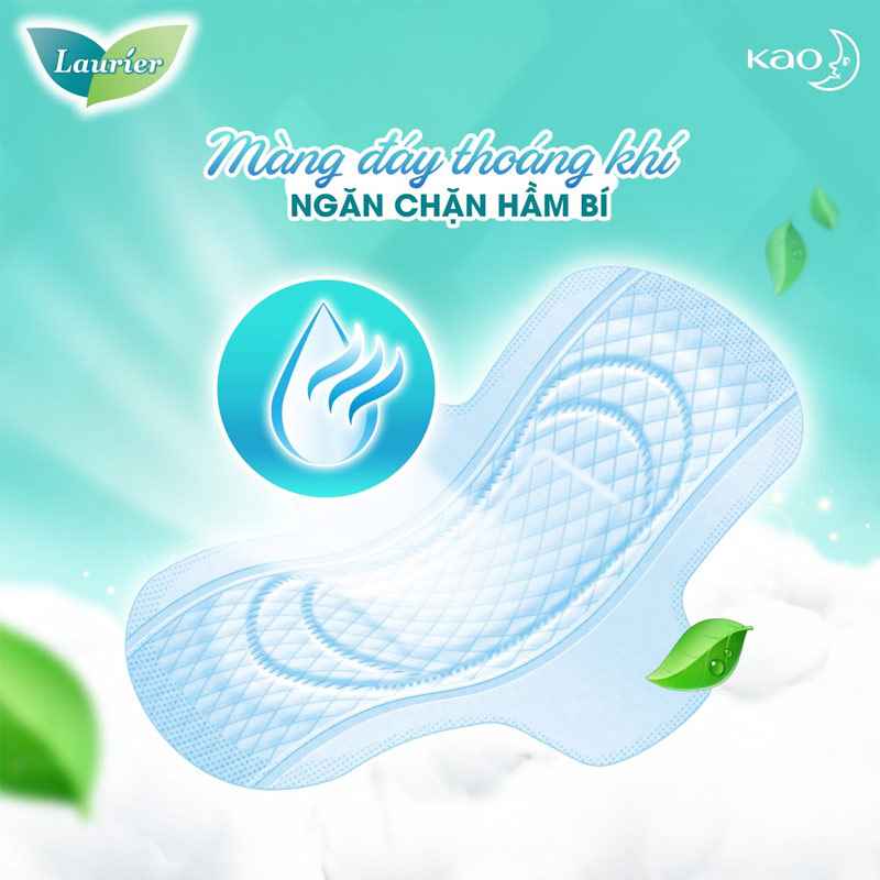 Băng Vệ Sinh Laurier Siêu Mỏng Mát Lạnh 22.5cm 16 Miếng