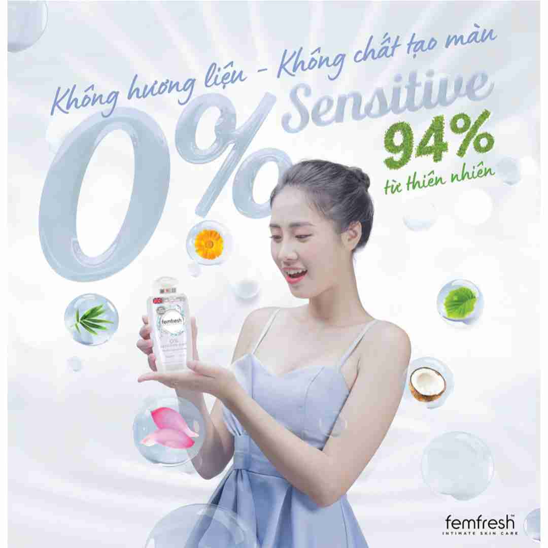 Dung Dịch Vệ Sinh Phụ Nữ Femfresh Cao Cấp Da Nhạy Cảm 250ml