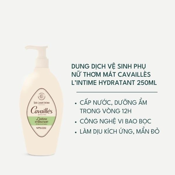Dung Dịch Vệ Sinh Phụ Nữ Cavailles Cấp Ẩm Chuyên Sâu 250ml