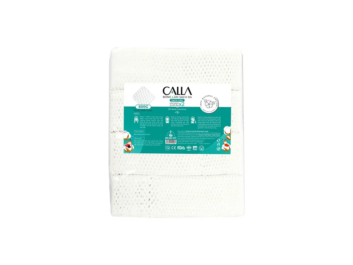Bông Tẩy Trang Bông Bạch Tuyết Calla Sạch Sâu 500g