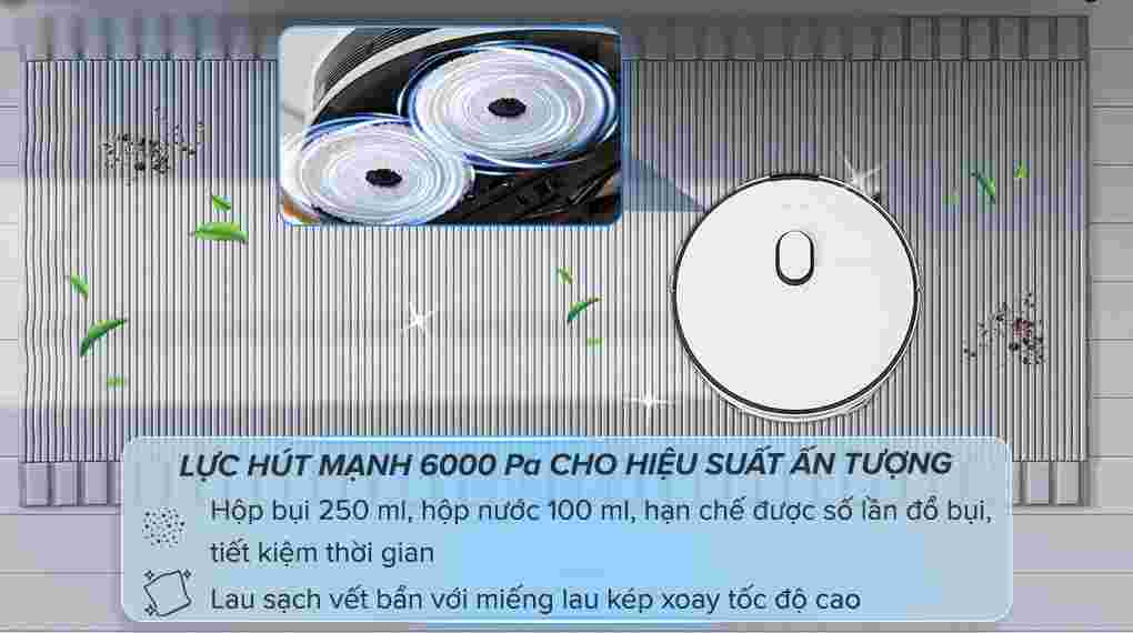 Robot hút bụi lau nhà Samsung VR7MD96514G/SV