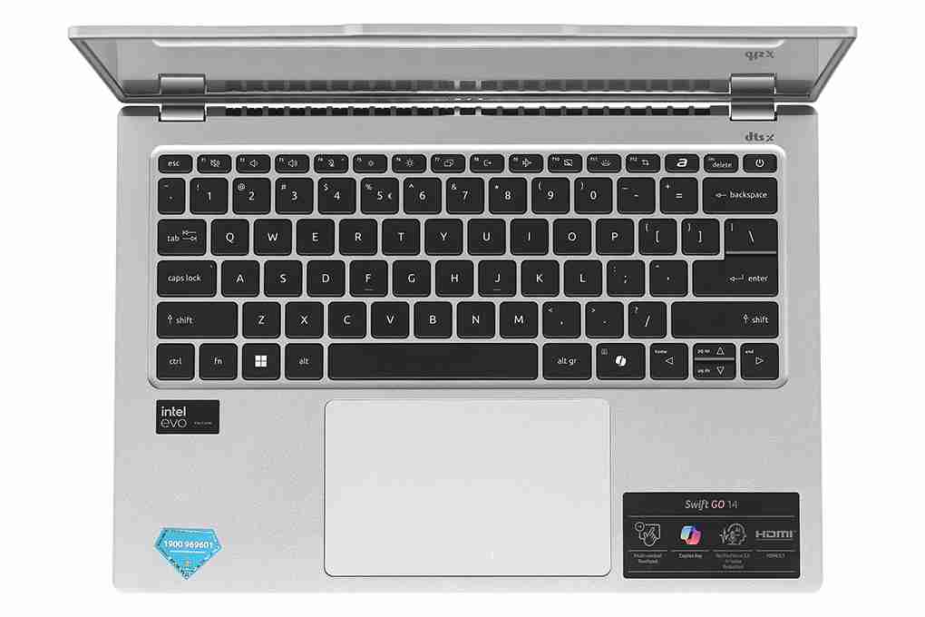 Laptop Acer Swift Go 14 AI SFG14-73-71ZX NX.KSLSV.002 (Ultra 7 155H, 16GB, 512GB, 2.8K)