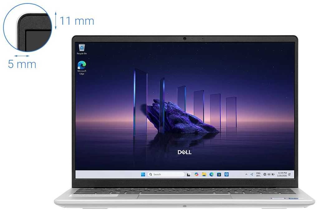 Laptop Dell 14 DC14250 DC4C5386W (Core 5 120U, 16GB, 512GB, Full HD+)