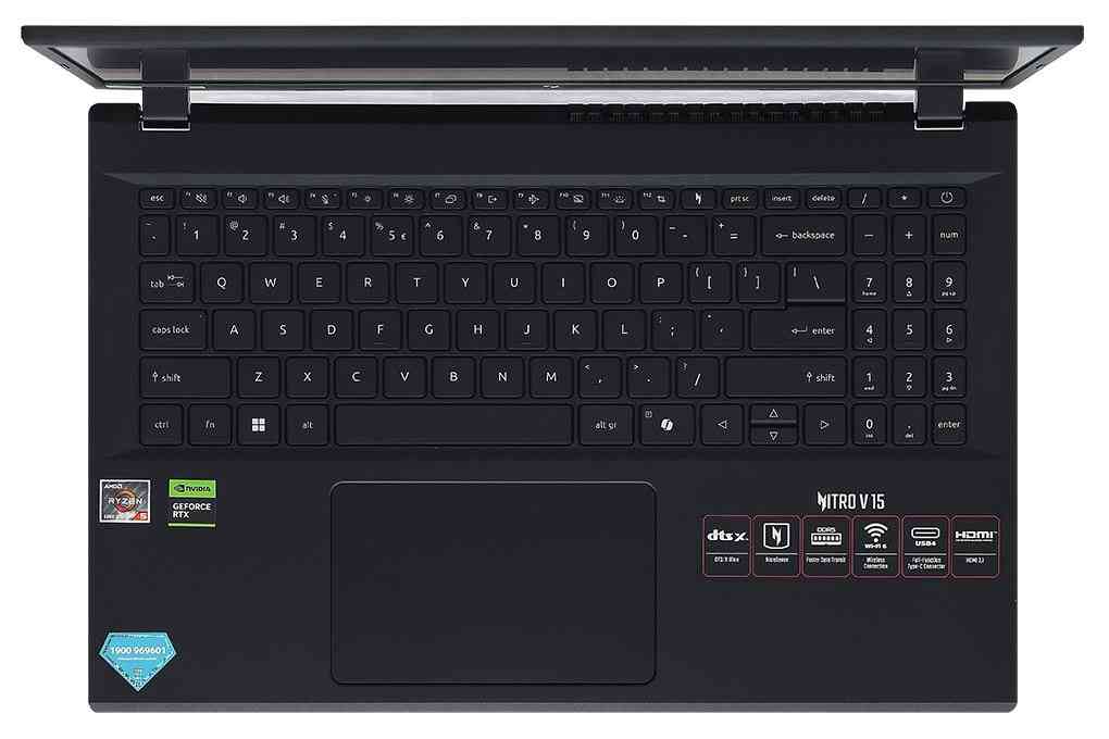 Laptop Acer Gaming Nitro V 15 ANV15-41-R1JY NH.QPFSV.001 (R5 6600H, RTX 3050 6GB, 16GB, 512GB, FHD 165Hz)