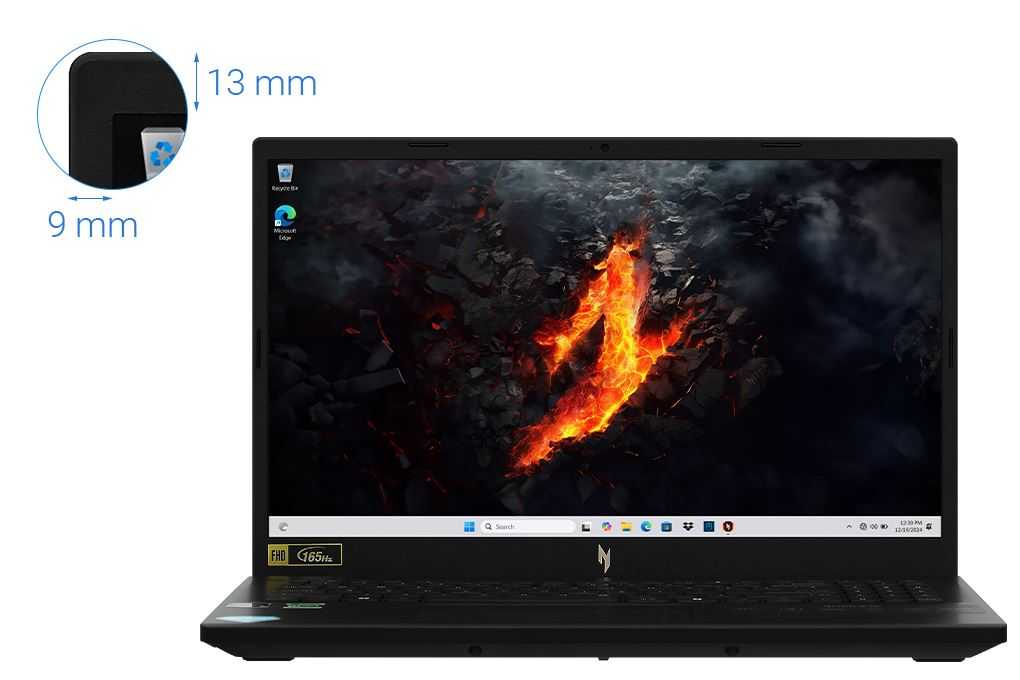Laptop Acer Gaming Nitro V 15 ANV15-41-R1JY NH.QPFSV.001 (R5 6600H, RTX 3050 6GB, 16GB, 512GB, FHD 165Hz)