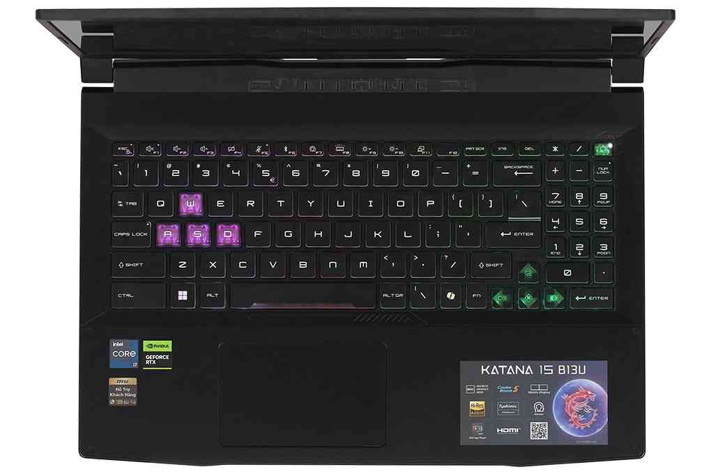 Laptop MSI Gaming Katana 15 B13UDXK 2077VN (i7-13620H, RTX 3050 6GB, 16GB, 1TB, FHD 144Hz)