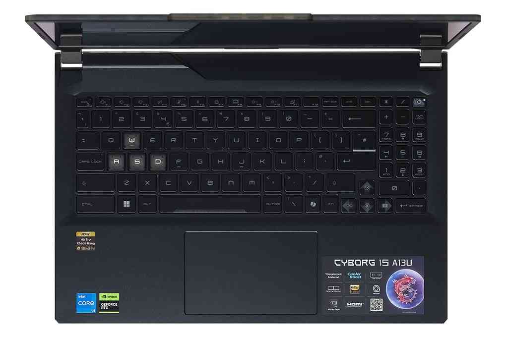 Laptop MSI Gaming Cyborg 15 A13UC 2088VN (i5-13420H, RTX 3050 4GB, 16GB, 512GB, FHD 144Hz)