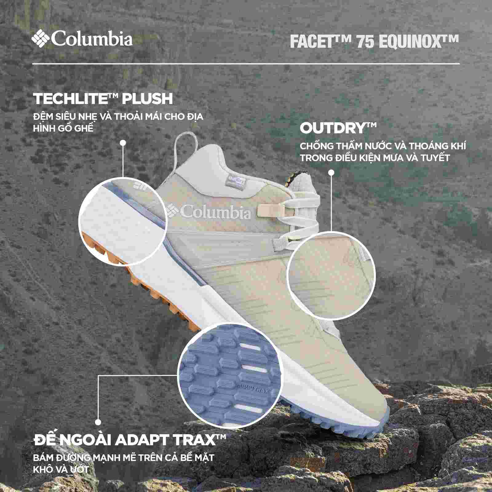 Giày Leo Núi Nữ Columbia Facet™ 75 Equinox™ BE (CLOUD GRAY)