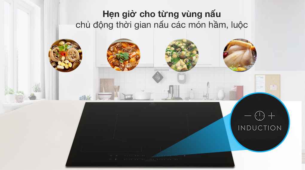 Bếp từ 4 vùng nấu âm Electrolux EIV644 7350W