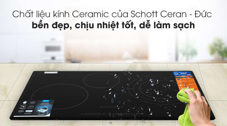 Bếp từ 3 vùng nấu lắp âm Kocher DI-855GE