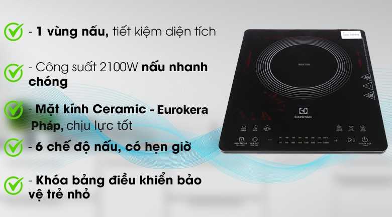 Bếp từ đơn Electrolux ETD42SKR 2100W