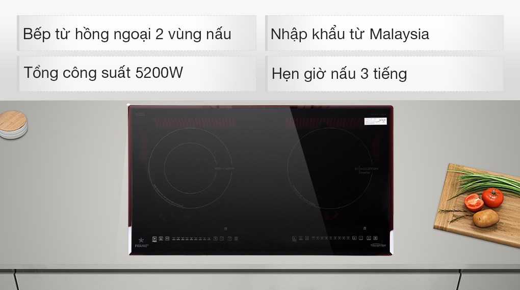 Bếp từ hồng ngoại âm Pramie 2105 5200W