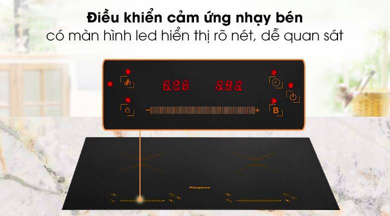 Bếp từ đôi lắp âm Kangaroo KG859i 4000W