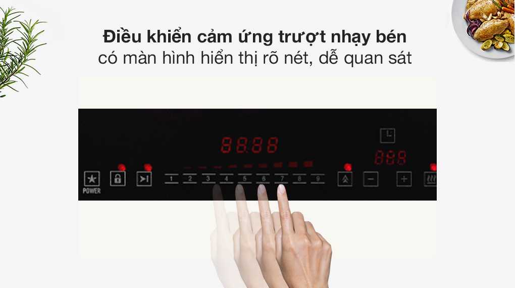 Bếp từ đôi âm Pramie 2205 5200W