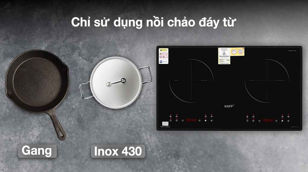 Bếp từ đôi âm KAFF KF-073II 4000W