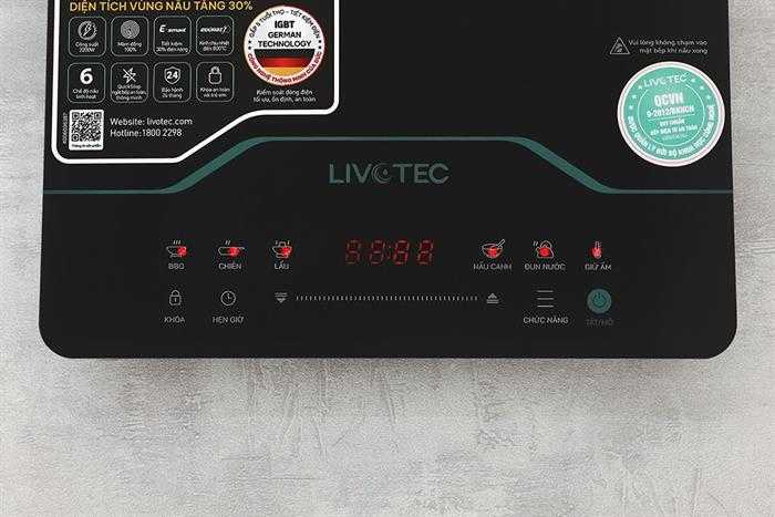 Bếp từ đơn Livotec E-smart LIS-626 2200W