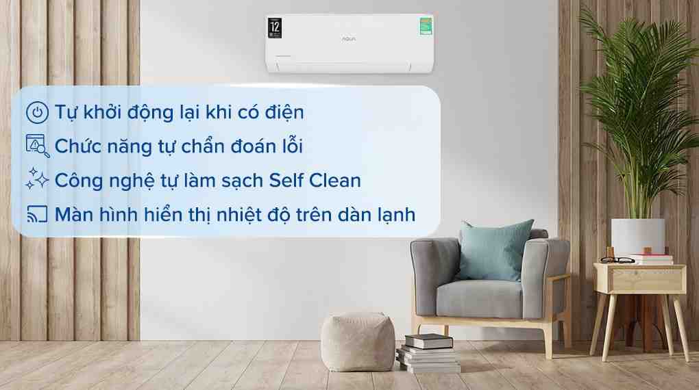 Máy lạnh AQUA Inverter 1 HP AQA-RV10QA2