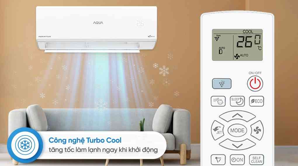 Máy lạnh AQUA Inverter 1.5 HP AQA-RUV13RB5