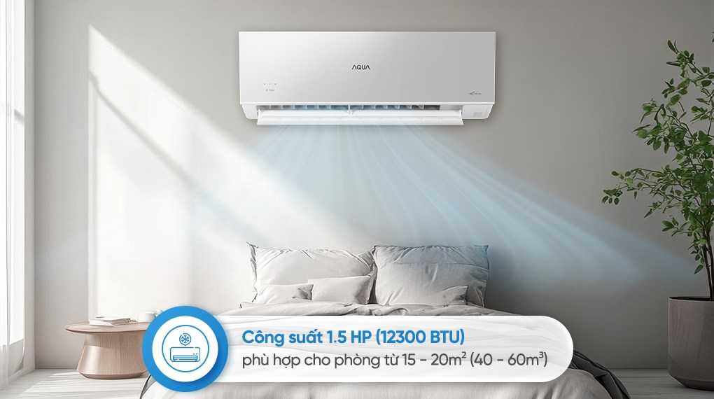 Máy lạnh Aqua Inverter 1.5 HP AQA-RUV13VS