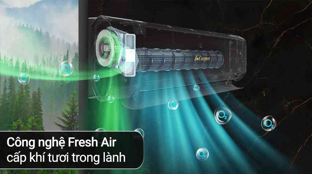 Máy lạnh 2 chiều Casper Inverter 1 HP XH-09IF35
