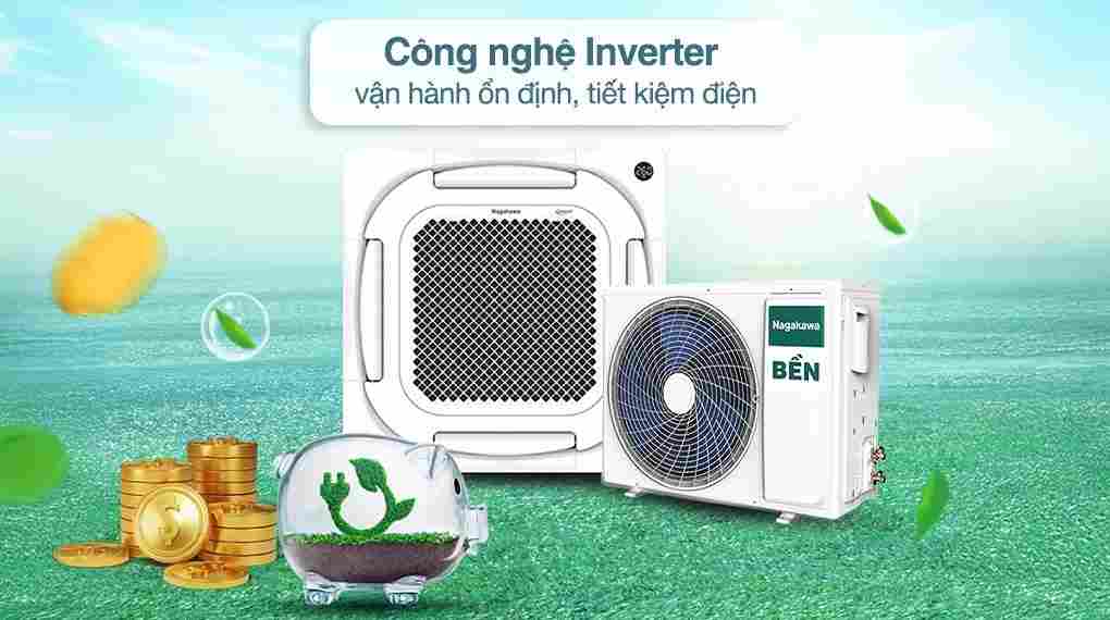 Máy lạnh âm trần Nagakawa Inverter 4 HP NIT-C36R2U35