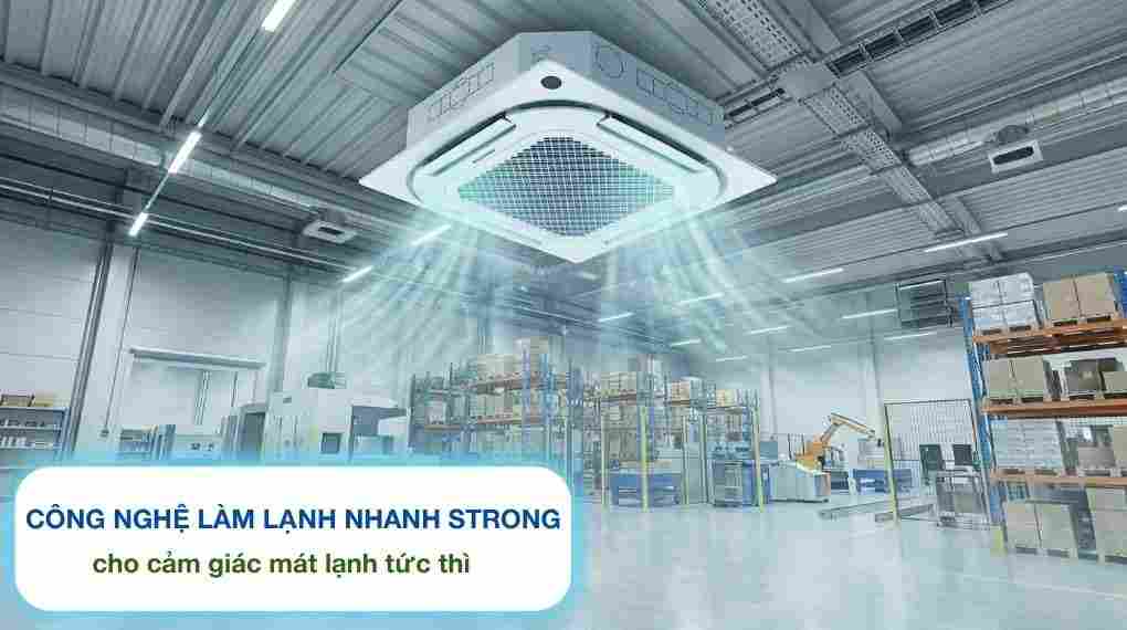 Máy lạnh âm trần Nagakawa Inverter 5.5 HP NIT-C50R2U35
