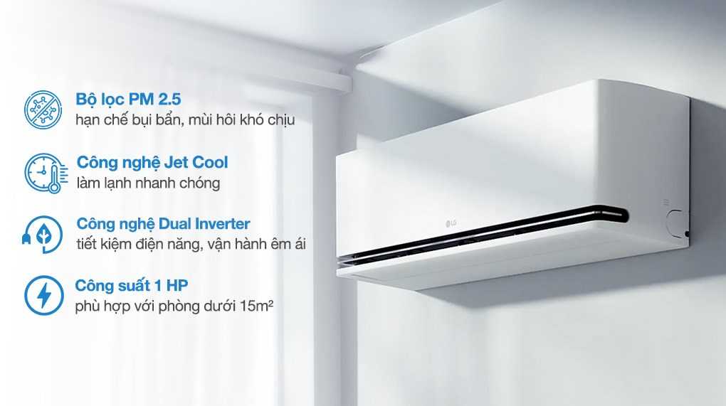 Máy lạnh 2 chiều LG Inverter 1 HP IDH09M1