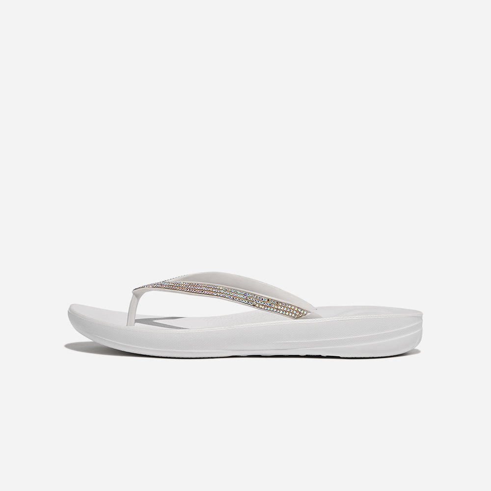 Dép Xỏ Ngón Nữ Fitflop Iqushion Sparkle Be