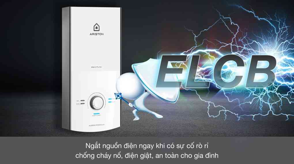 Máy nước nóng trực tiếp Ariston 4500W AURES PREMIUM 4.5P PEARL