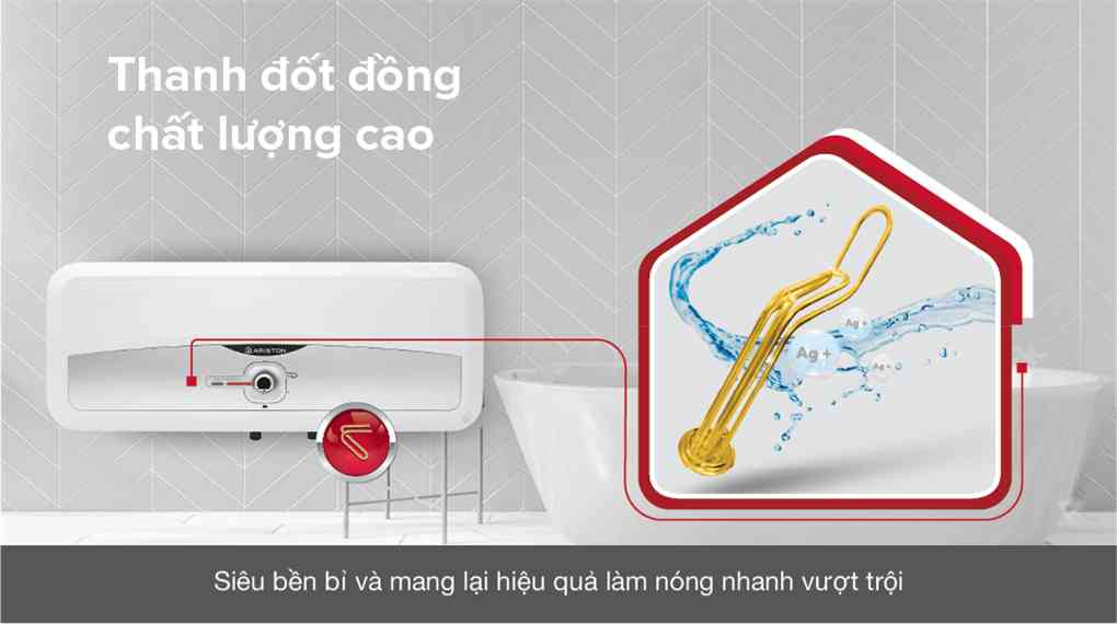Máy nước nóng gián tiếp Ariston 20 lít 2500W SL2 20 RS 2.5 FE