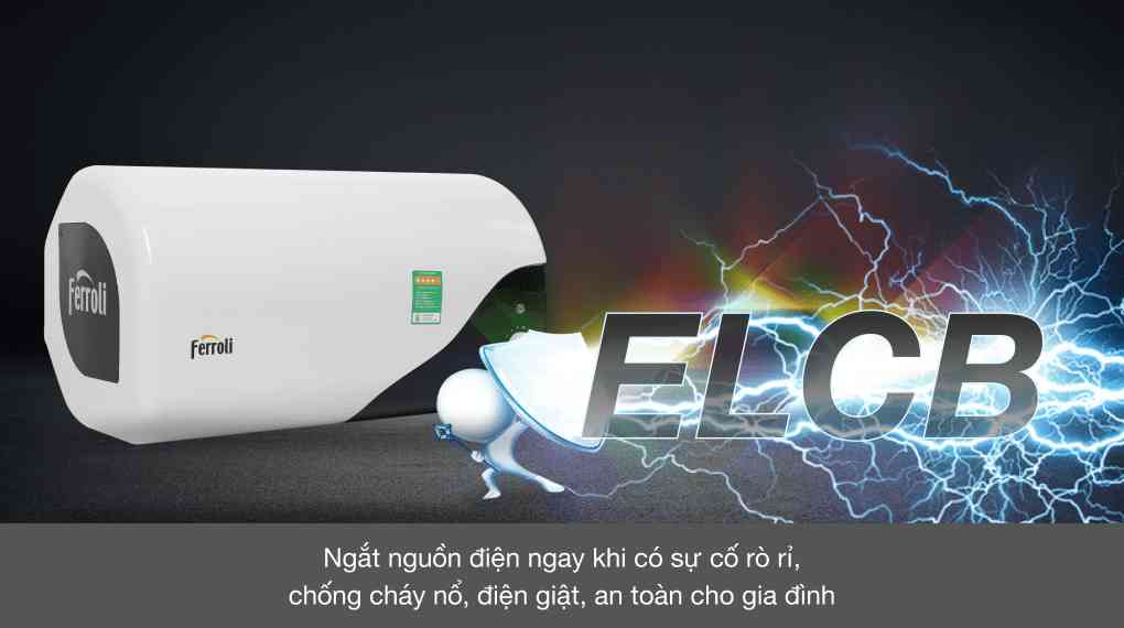 Máy nước nóng gián tiếp Ferroli 30 lít 2500W MIDO-DE