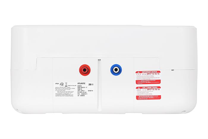 Máy nước nóng gián tiếp Atlantic 20 lít ESA SLIM 823044 SWH 20H M-14