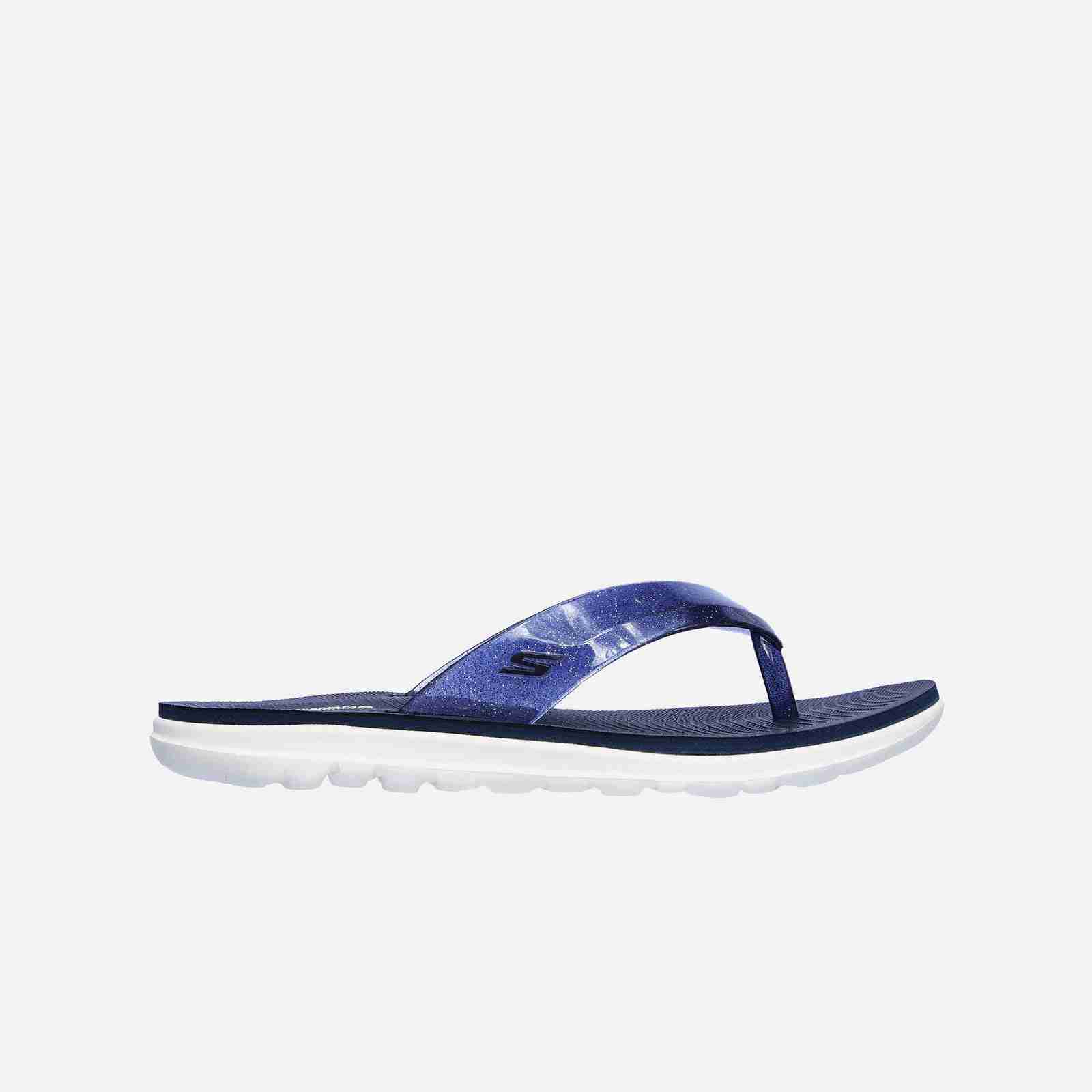 Dép Xỏ Ngón Nữ Skechers Nextwave Ultra Xanh Navy