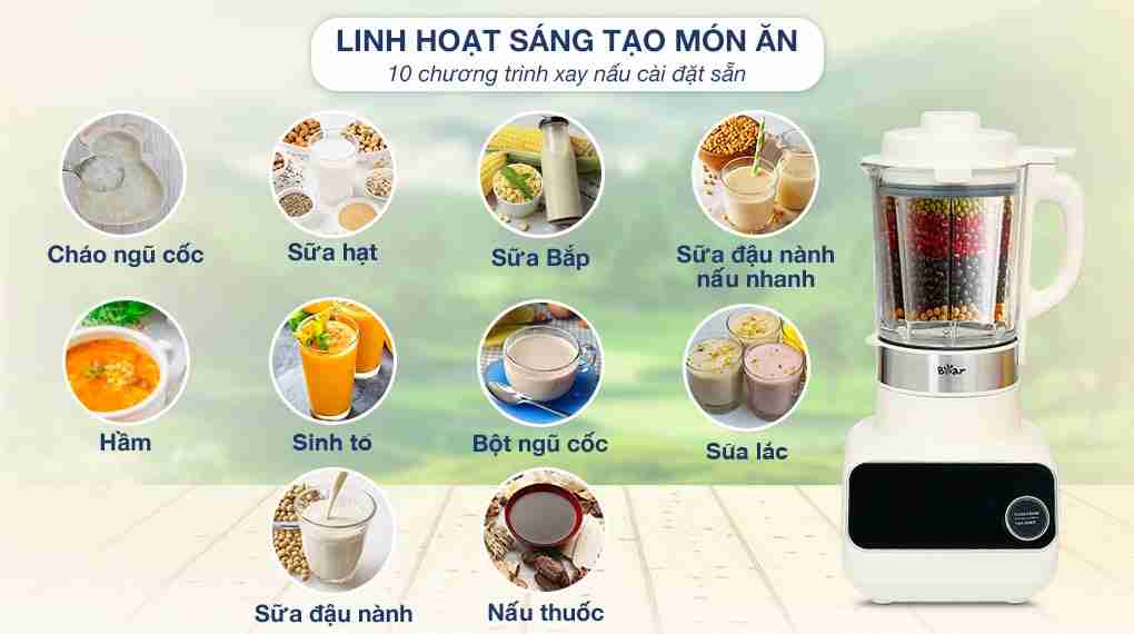 Máy làm sữa hạt đa năng Bear BCB-D17231W
