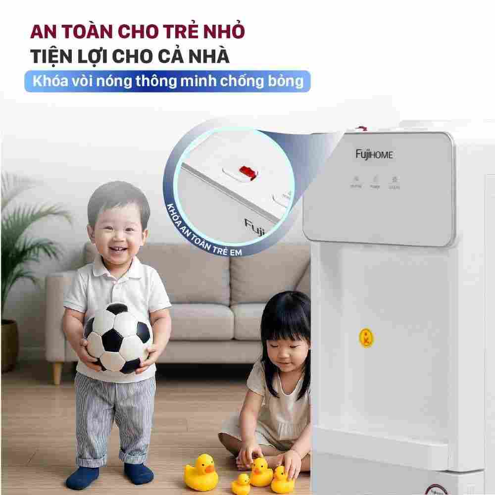 Cây nước nóng lạnh FUJIHOME WD675C-W 590W