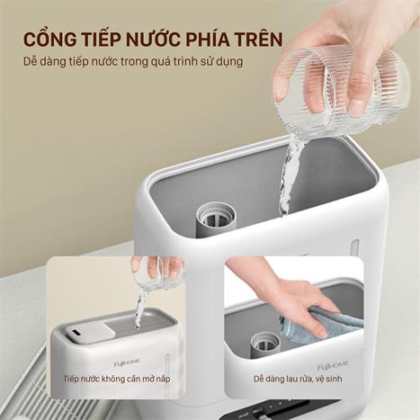 Máy tạo ẩm khuếch tán tinh dầu FUJIHOME HM04EUV 4L