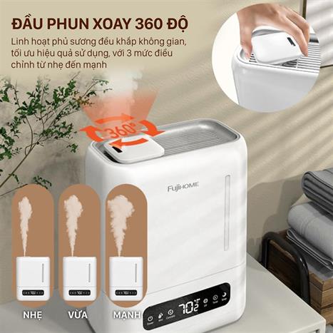 Máy tạo ẩm khuếch tán tinh dầu FUJIHOME HM04EUV 4L