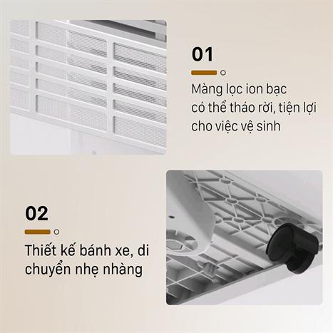 Máy hút ẩm FUJIHOME DH60W-HEPA 60 lít/ngày