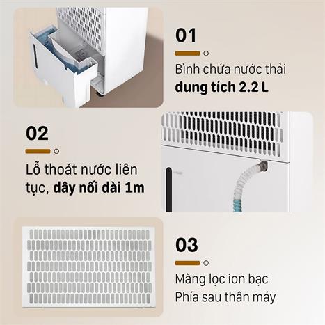 Máy hút ẩm FUJIHOME DH12NEW 12 lít/ngày