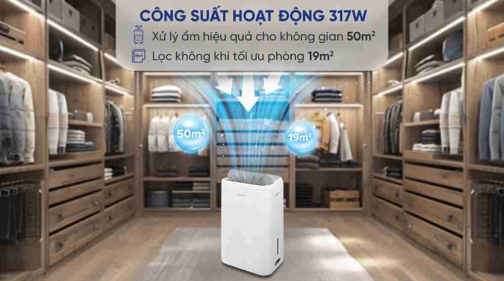 Máy hút ẩm kết hợp lọc không khí Daikin JPF12AV2 23 lít/ngày