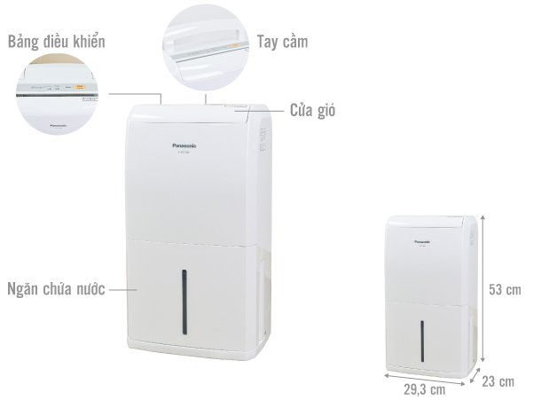 Máy hút ẩm Panasonic F-YCT10V 10 lít/ngày