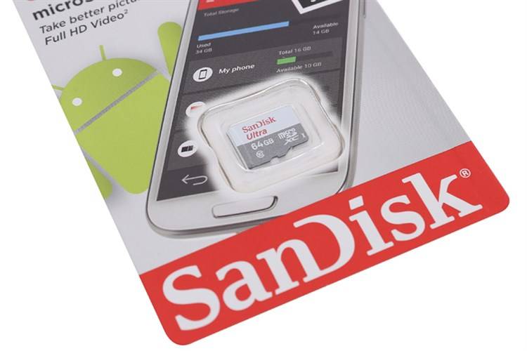 Thẻ nhớ SanDisk Ultra microSDXC 64GB Class 10 U1