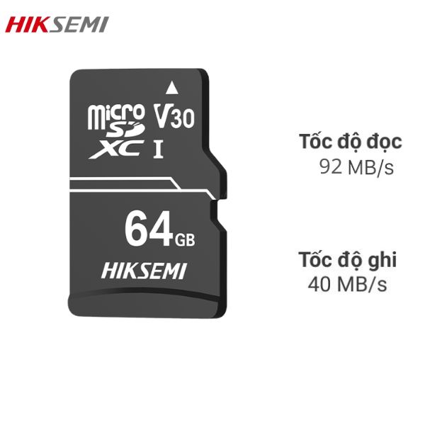 Thẻ nhớ HIKSEMI microSDXC 64GB Class 10 U1
