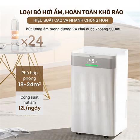 Máy hút ẩm FUJIHOME DH12NW 12 lít/ngày