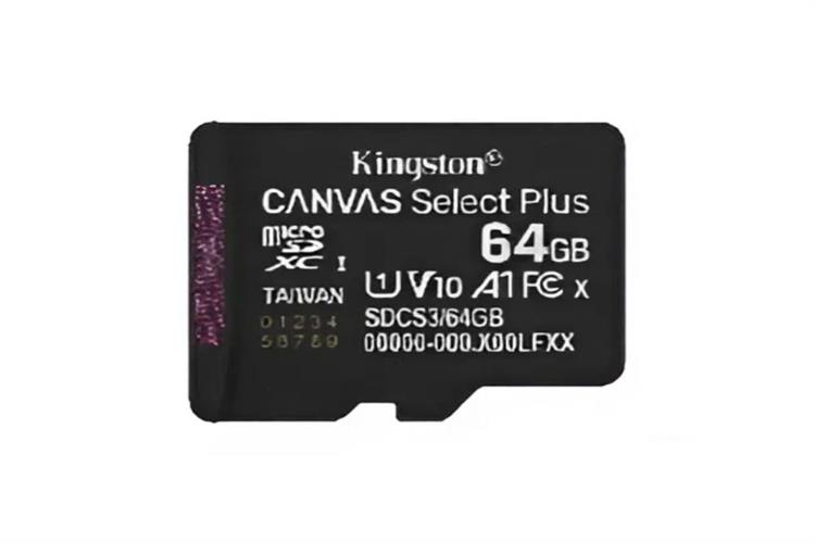 Thẻ nhớ Kingston Canvas Select Plus Gen3 microSDXC 64GB Class 10 U1