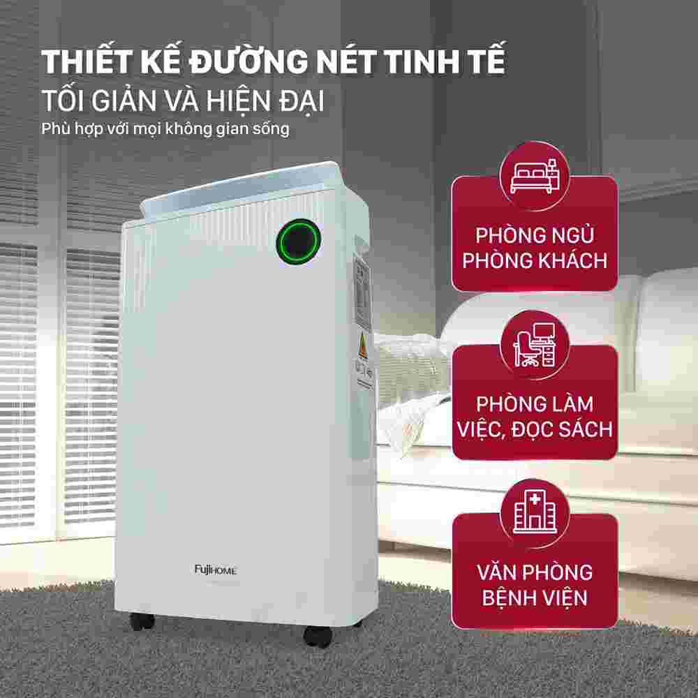 Máy hút ẩm FUJIHOME DH25W-HEPA-NEW 25 lít/ngày
