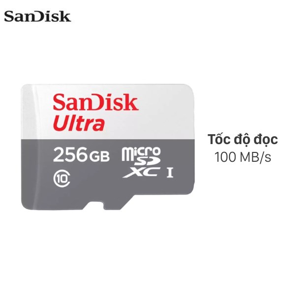 Thẻ nhớ SanDisk Ultra microSDXC 256GB Class 10 U1