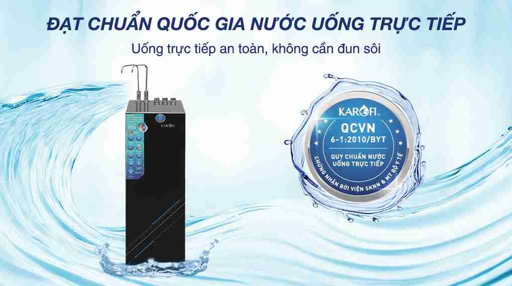 Máy lọc nước RO nóng nguội lạnh Hydrogen Karofi KAD-X59 12 lõi